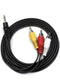 WinRaybot 3.5mm to RCA Cable 3.3ft, 1/8" TRRS 4 Pole Male to A