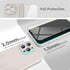 SURPHY iPhone 13 Pro Case (6.1", 2021) - Liquid Silicone, Screen Protector, Camera Protection, Soft Microfiber Lining,