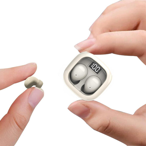 Smallest Invisible Mini Earbuds, Wireless Bluetooth, Low Profile Micro Tiny Discreet Hidden Earbuds for Work, Small