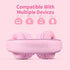 POWMEE M1 Kids Headphones, Foldable Adjustable Stereo Tangle-Free, 3.5MM Jack for Children, Pink