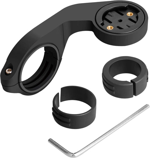 Out-Front Bike Mount Bicycle Extended Mount with Carbon Finish Compatible with Garmin Edge Models