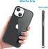 JJGoo Clear Transparent Soft Shockproof Case for iPhone 14 Plus 6.7 inch 2022, Slim Thin Bumper Cover - Black