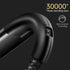 mcdodo Anti Bending Cable, 2 LED Switching Cord Nylon Braided Sync Charge USB Data 6FT/1.8M Cable Compatible New Phone List Below (6FT/1.8M, Black)