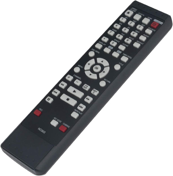 NC003UD NC003 Replace Remote Control for Magnavox HDD DVD Recorder DVDR Player, Fits Multiple Models