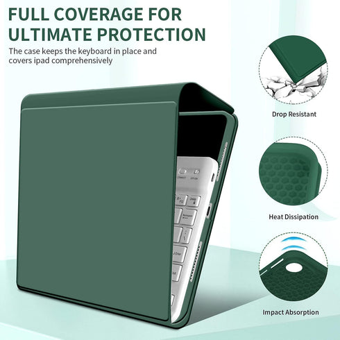 KENKE Case with Keyboard for iPad 9th/8th/7th Generation 10.2 inch 2021/2020/2026, Thin & Light Wireless Bluetooth