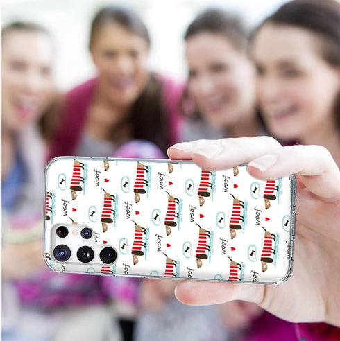 ARTIOSIT Thin Slim Soft TPU Clear Case for Galaxy S22 Ultra, Cute Cartoon Animal Design