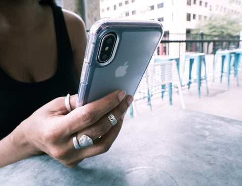 Smartish iPhone XR Clear Case - Nudist Frosted Clear - Slim Protective Shock Resistant Cover (Silk) - Nothin' to Hide