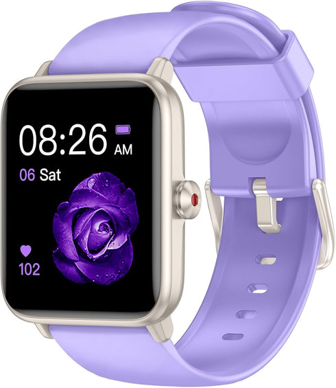 Smart Watch, Fitness Tracker with Heart Rate Monitor, Blood Oxygen, Sleep Tracking, 1.5 Inch Touchscreen for Android iOS