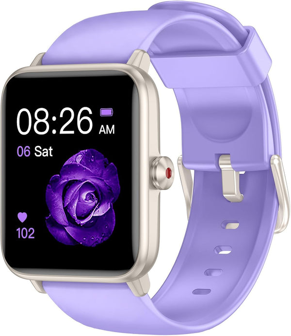 Smart Watch, Fitness Tracker with Heart Rate Monitor, Blood Oxygen, Sleep Tracking, 1.5 Inch Touchscreen for Android iOS