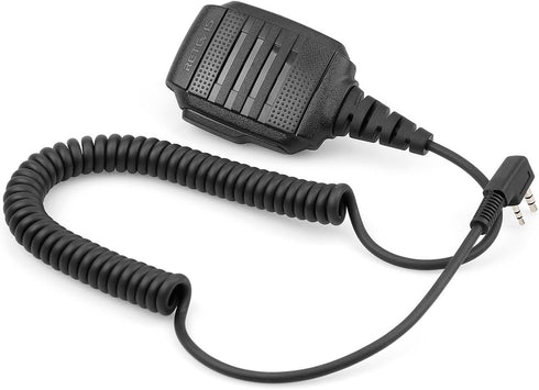 Retevis Walkie Talkie Speaker Mic, IP54 Waterproof 2 Pin for RT22 RT68 RT27 H777 RB26 RB29, Compatible with BAOFENG