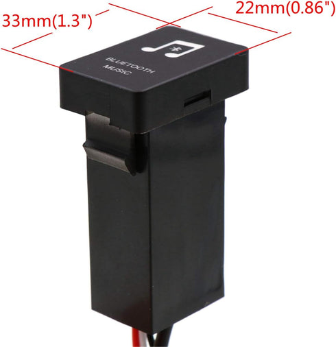 Car Bluetooth Music Adapter Module Panel Installation AUX Output Use for Toyota,Camry,Corolla,Yaris,RAV4,Reiz,Land Cruiser