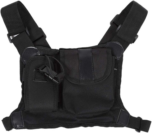Radio Chest Bag, Universal Hands Radio Chest Harness Carry Case Pocket Pack Holster for Two Way Radio