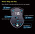 Soke-Six Keyboard Mouse Combos, Waterproof Multimedia 2.4GHz Wireless Gaming Keyboard with Ergonomic Mouse
