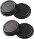 Front Body Cap & Rear Lens Cap Cover Compatible for Canon T8 T8i T7 T7I T6 T6i SL3, 90D 80D 77D 70D 7D 6D Mark II/I, 5D