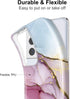 JIAXIUFEN Galaxy S21 Ultra Case, Gold Electroplated Glitter Marble Slim Shockproof TPU Cover for Samsung