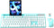 Wireless Keyboard and Mouse Combo, MARVO 2.4G Ergonomic Wireless Keyboard with Phone Holder, Silent Mouse, Compatible