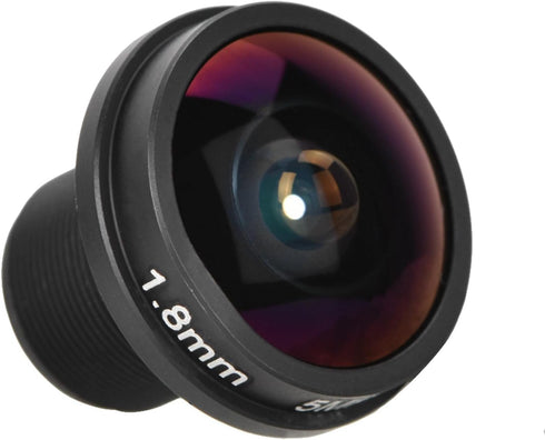 GEERYZHE 1.8mm Fisheye Lens Thread 180 Wide Angle CCTV Camera Lens, 5MP HD