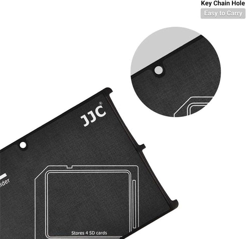 4 Slots Ultra-Thin SD Card Holder Case, Lightweight Portable Organizer for SD, SDHC, SDXC Memory Cards