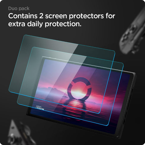Lenovo Legion Go - Spigen Glas.tR Slim Tempered Glass Screen Protector - 2 Pack