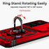 SunStory Galaxy S24 Case - Military-Grade Protection, HD Screen Protector, Kickstand & Slide Camera Cover (Red)
