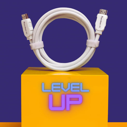 8K (20ft) White,8K 60, 4K 120, 10K VRR,48Gbps 2.2 2.3, Dolby CL3 Pacroban HDMI Cable and up to Resolution, eARC,QFT