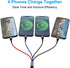 MTAKYI 1.8M/6Ft Multi 4 in 1 USB Universal iPhone Charging Cable, Lightning2+Type C+Micro USB Long Nylon Braided