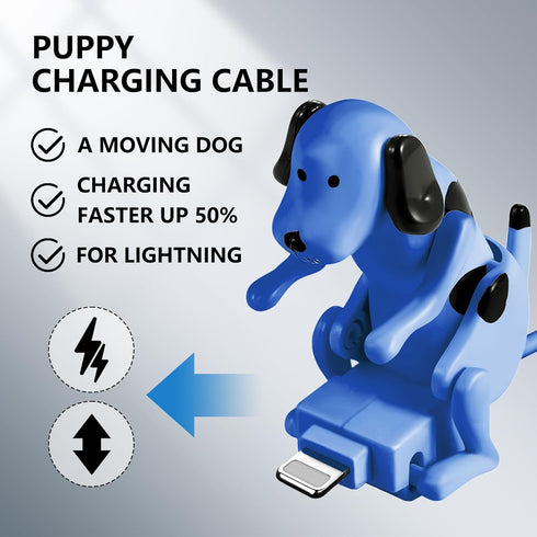 Funny Dog Charging Cable - Portable Stray Dog USB Charger, Dog Toy Smartphone Cable for iPhone Type-C Various Models