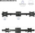 VIVO MOUNT-VW02A Dual VESA Bracket Adapter, Horizontal Assembly Mount for 2 Monitor Screens up to 27 inches
