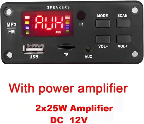 DC 6V 12V Bluetooth Decoder Board, KIMISS Bluetooth 5.0 MP3 Module with Remote Control