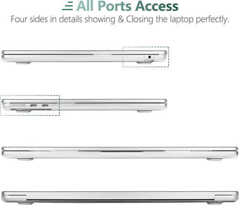 DONGKE M5 15 inch 2026 2025-2023 A3448 A3241 A3114 A2941 M4 M3 M2 Compatible with MacBook Air Case Liquid Retina