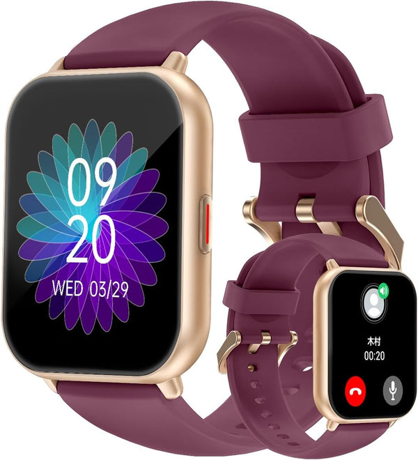 RUIMEN Smart Watches for Women Men - 1.8" Smartwatch, Answer/Make Calls, Fitness Tracker, Heart Rate/Sleep Monitor,