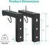 WALI Universal Projector Screen Ceiling Mount with Adjustable Extension Kit, Holds up to 66 lbs, Black