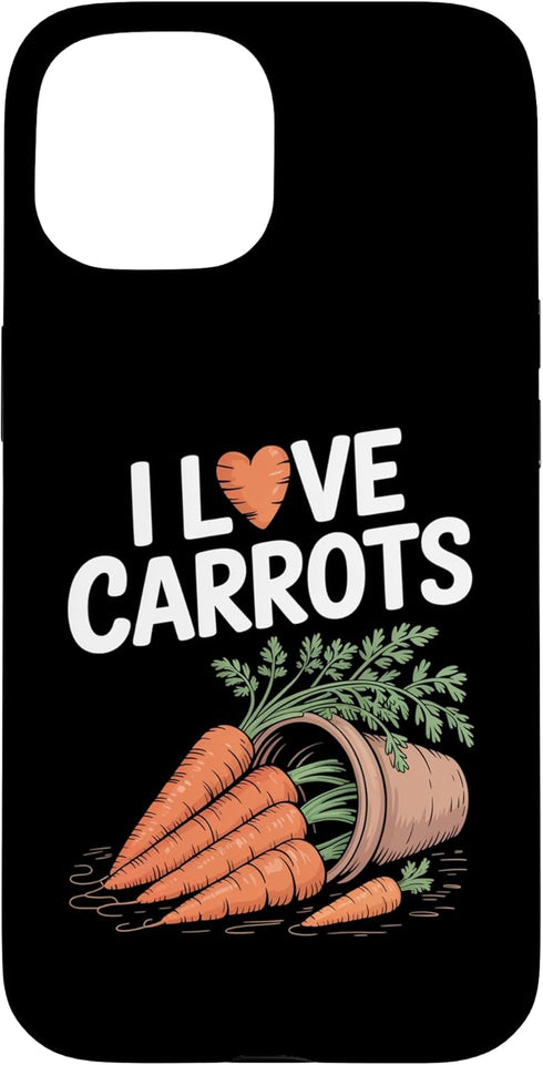 Vegetable Lover Garden Enthusiast Carrot I Love Carrots Garden Vegetable Humor Case for iPhone 15