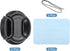 PATIKIL 2 Pack Camera Lens Cap, Center Pinch Front Cover with Cap String and Microfiber Cloth for 40.5mm Lenses