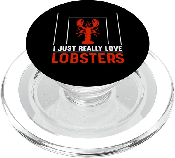Lobster Lover Gifts & Seafood Lover Apparel Funny Seafood Lovers Lobster PopSockets MagSafe PopGrip for iPhone