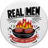 Real Men Don't Use Recipes Grill Party Grilling BBQ Funny PopSockets Standard PopGrip