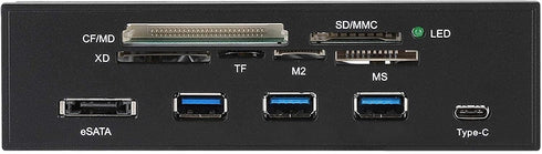 ciciglow 5.25inches 3.0 3.1 M2, 64G Internal Card Reader, USB Interface Multifunction Internal Card Reader Dashboard PC
