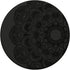 Black Carnation Mandala Floral Lotus Retro Art, Zen Yoga Gift PopSockets Adhesive PopGrip