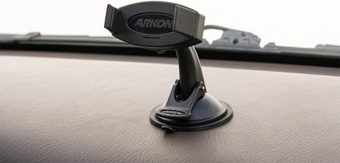 Arkon Windshield Dash Sticky Suction Phone Car Mount for iPhone 7, 6S, 6 Plus, Galaxy S7, Retail Black