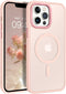 BENTOBEN iPhone 13 Pro Max Case, Pink Translucent Matte, Slim Shockproof, MagSafe Compatible, 6.7" Protective Cover.