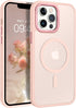 BENTOBEN iPhone 13 Pro Max Case, Pink Translucent Matte, Slim Shockproof, MagSafe Compatible, 6.7" Protective Cover.