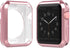 Simpeak 5PACK Soft Back Case for Apple Watch Series 9 8 7 (41mm 45mm), Clear/Black/Pink
