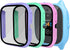 Surundo Gizmo Watch 3 Screen Protector Case: Hard PC & Tempered Glass, Scratch Resistant Bumper Cover for Verizon.