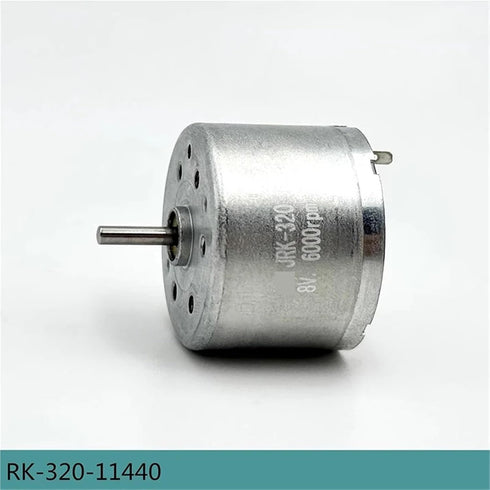 ATNVSE RK-320T-11440 320 3V 5V 6V 8V 6000RPM 24mm 1Pcs Mini Electric Motor DC Small Mini Round Spindle Motor DIY Hobby