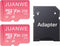 JUANWE 256GB Micro SD Card 2 Pack, microSDXC Memory Card A1 U3 V30 4K + Adapter for Dash Cam/Camera, Pink