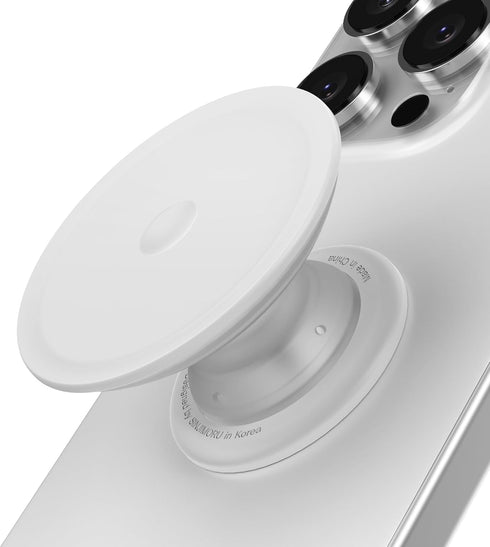 Sinjimoru for Soft Silicone Phone Grip Stand, Strong Adhesive Slim Holder for Comfortable