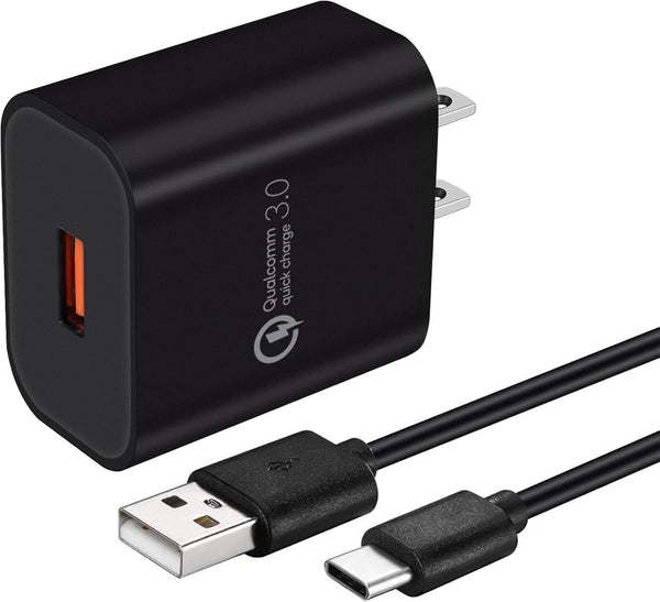 Quick Charge 3.0 Fast Charger for LG Stylo 4 5 6, ThinQ G5 G6 G7 G8 G8X, V20 V30 V35 V40 V50 V60, 18W Adapter & 5Ft