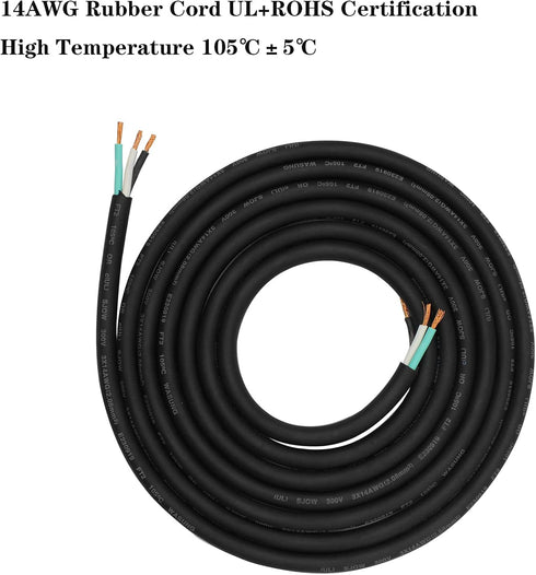 Toronce 10Feet powerCON True1 Male to Female Extension Cable, 14WAG, 1 Pack