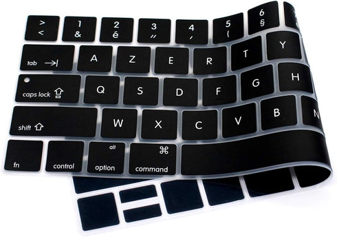 USA Version Silicone French AZERTY Keyboard Cover for MacBook Pro 13 15 inch - Model: A2159 A1989 A1706/A1990