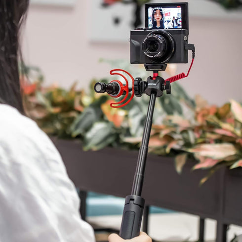 Ulanzi MT-16 Camera Tripod Stand Holder, Mini Tabletop Tripod with Cold Shoe, Travel Tripod for iPhone 12, Canon G7X